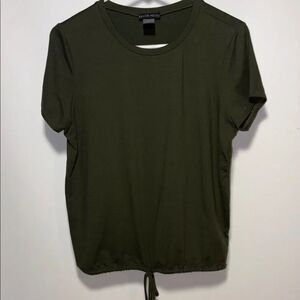 Dark Green Short Sleeve Top